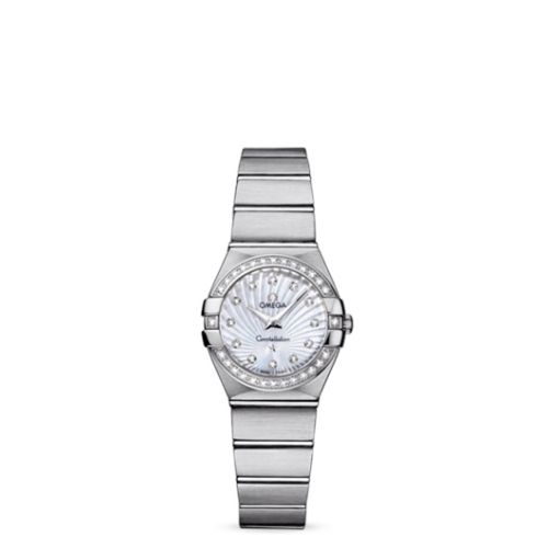 Omega Constellation Quartz 24 Brushed Stainless Steel / Diamond / MOP Supernova